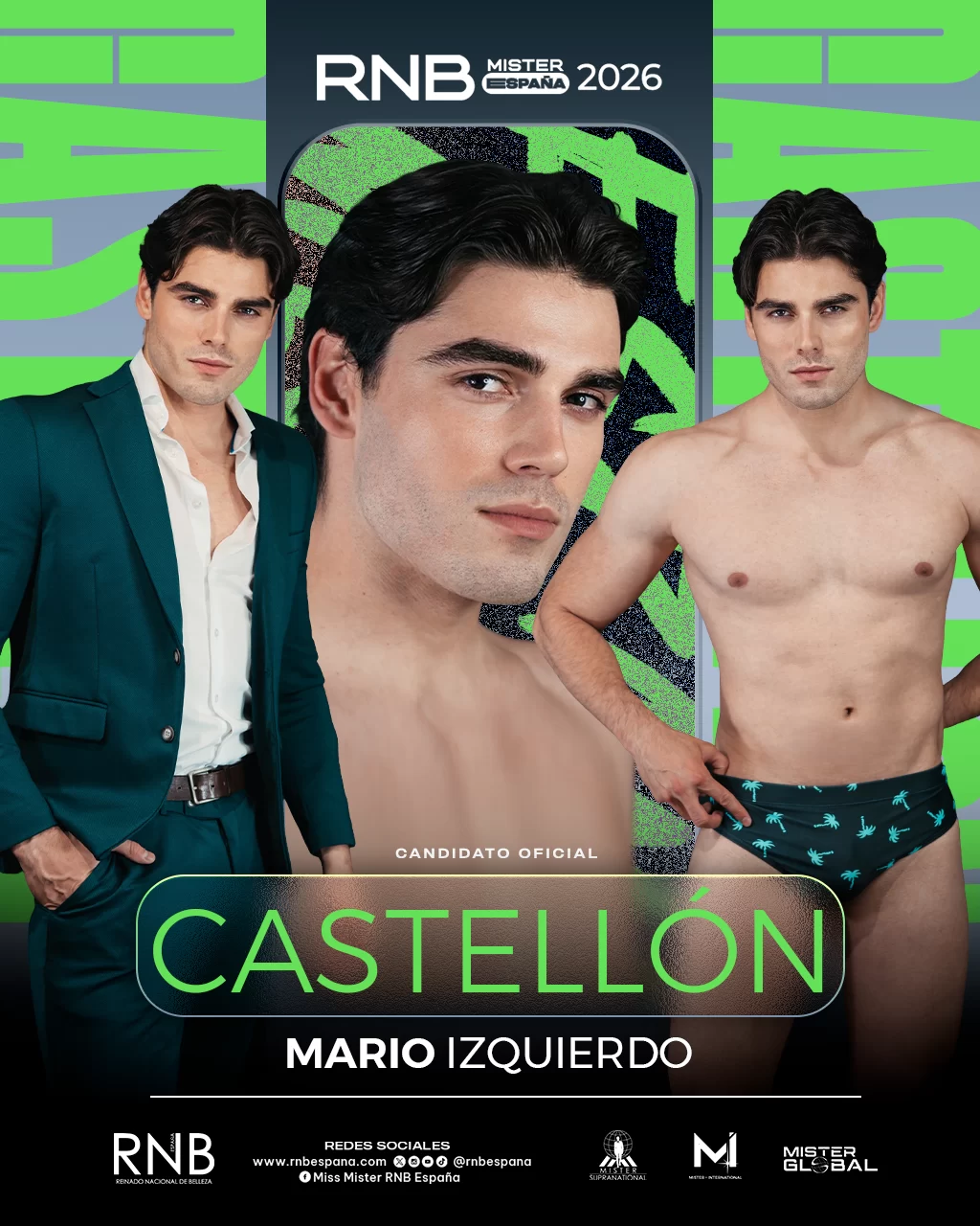Mister RNB Castellon 2026 Mario Izquierdo Banner