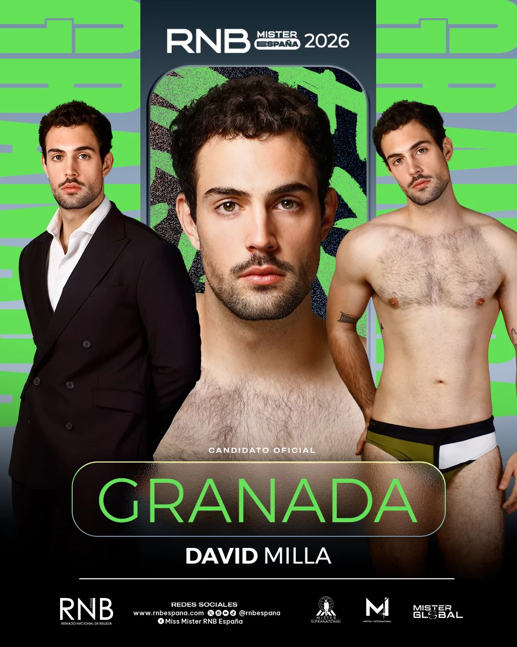 Mister RNB Granada 2026 David Milla Banner