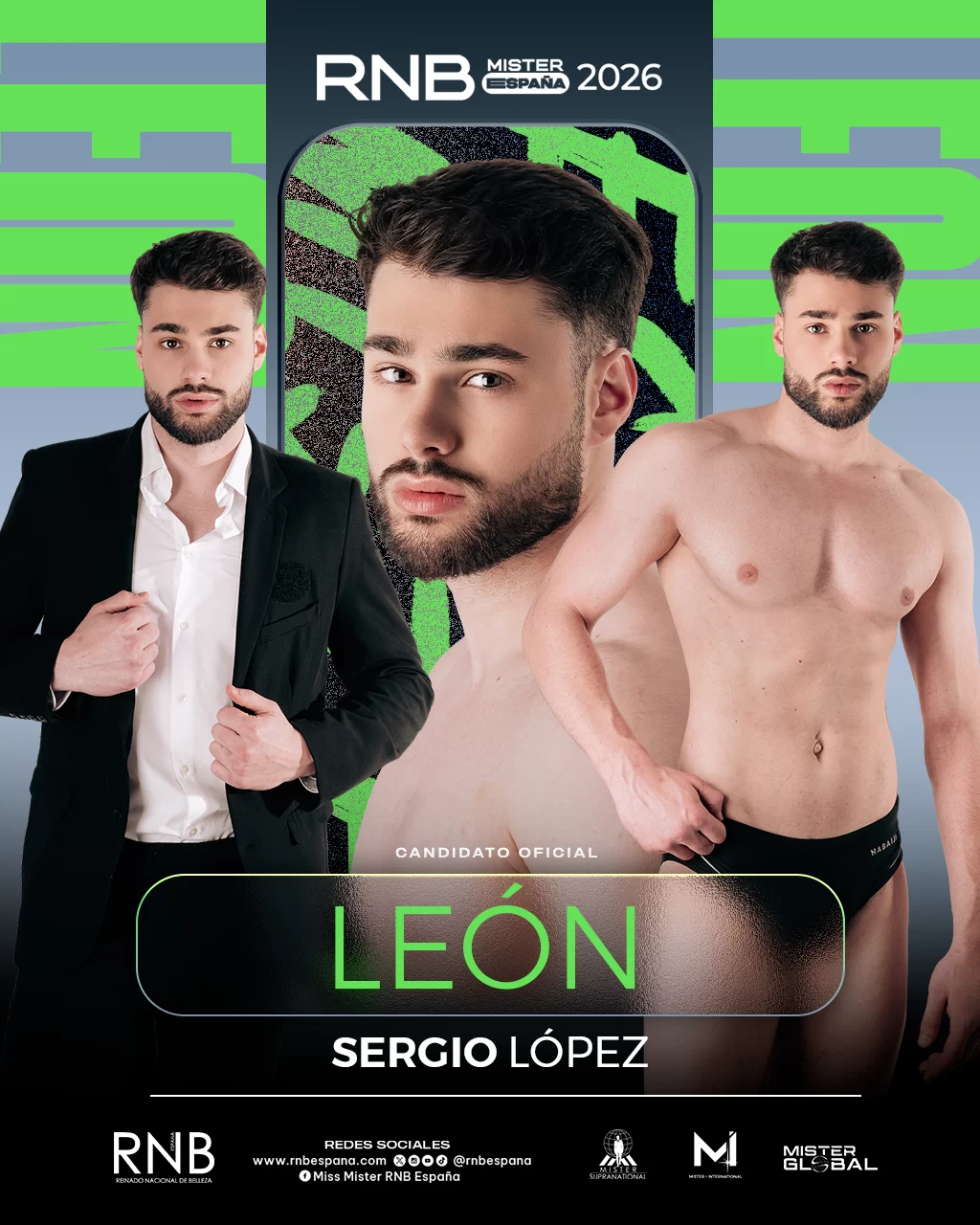 Mister RNB Leon 2026 Sergio Lopez Banner