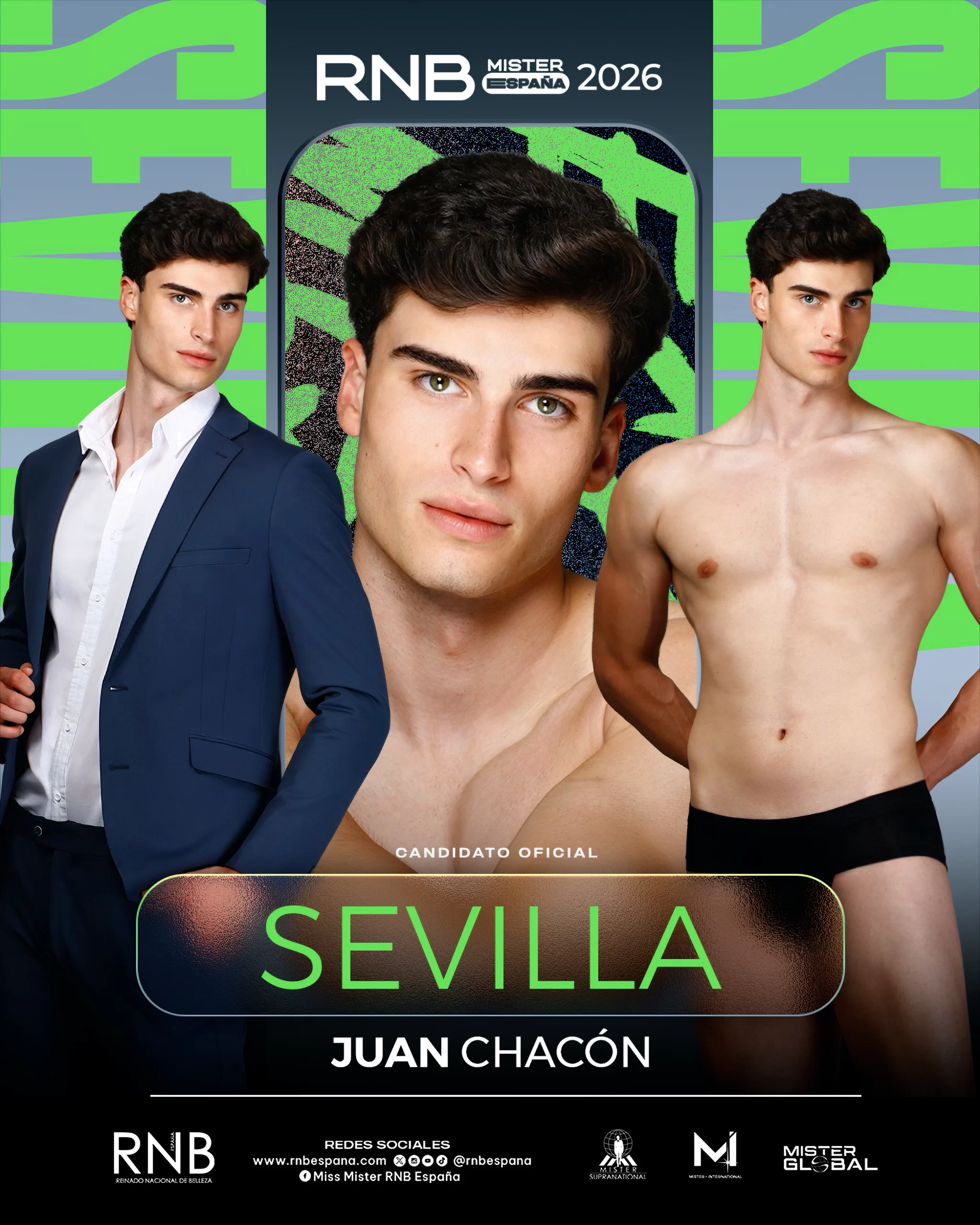 Mister RNB Sevilla 2026 Juan Chacon Banner