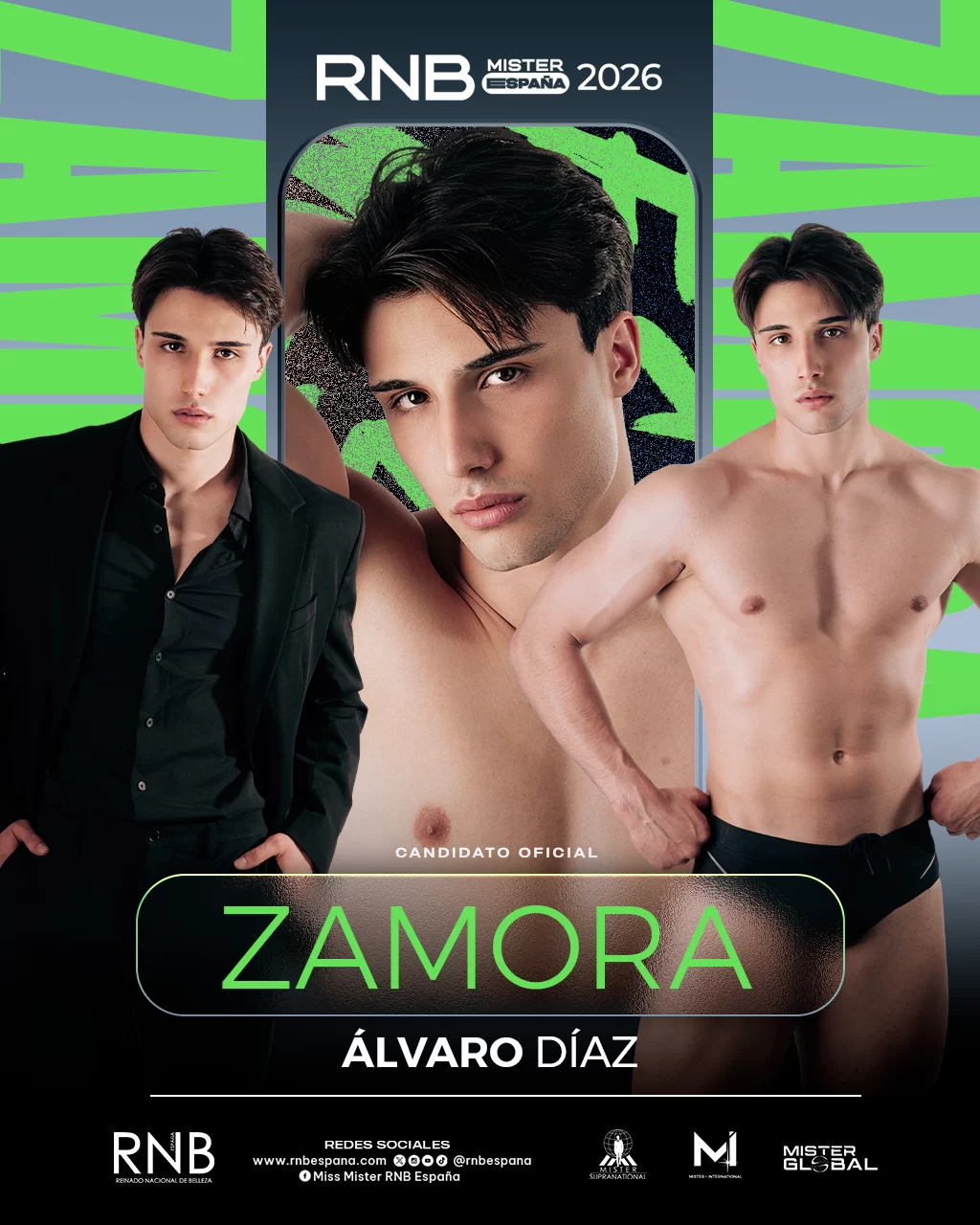 Mister RNB Zamora 2026 Alvaro Diaz Banner