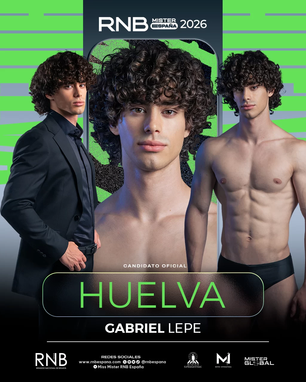 Mister RNB Huelva 2026 Gabriel Lepe Banner