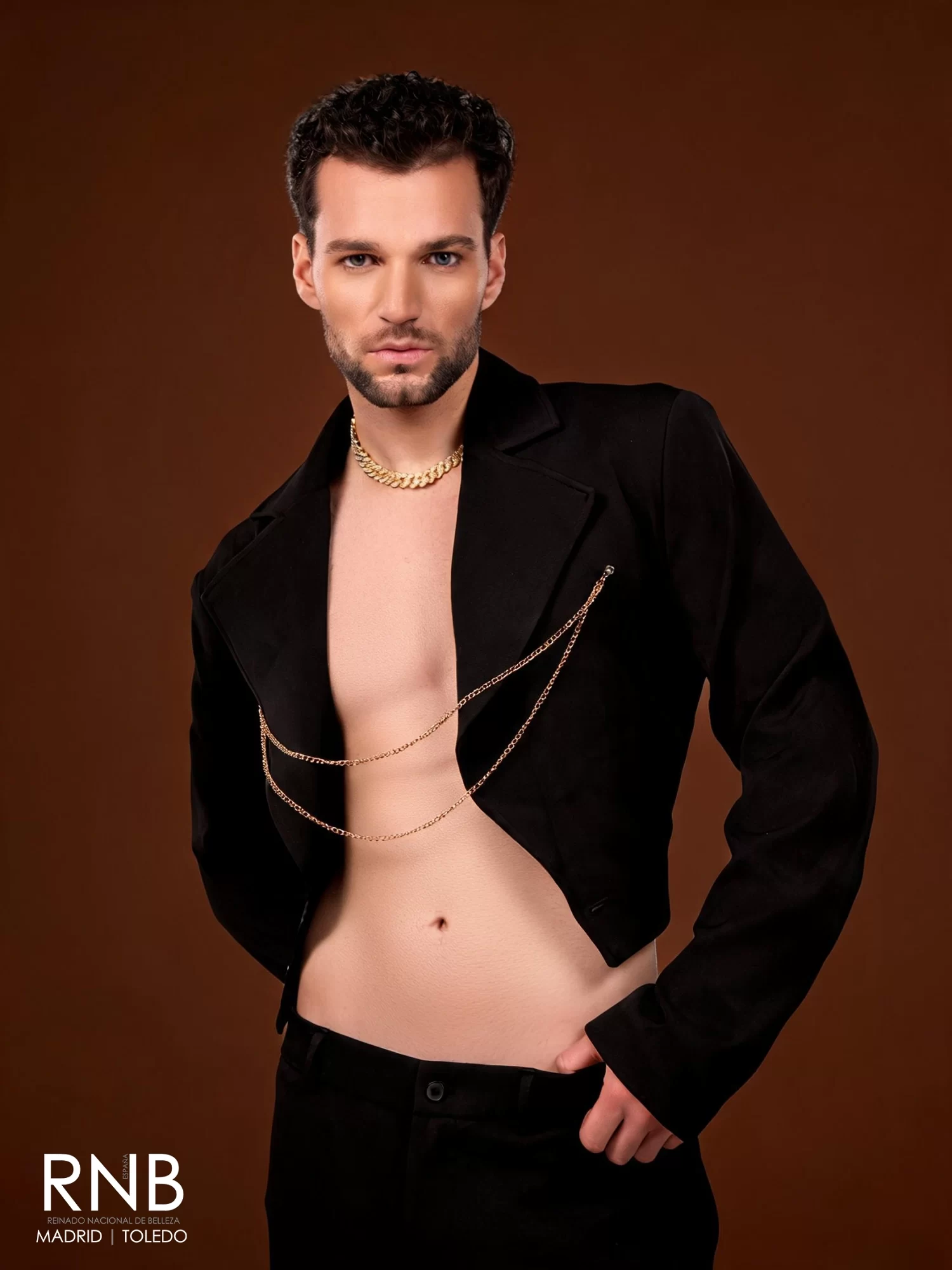 Mister RNB Madrid Toledo 2027 Mister RNB España Mister Mostoles Cristian Romero Glam Shot