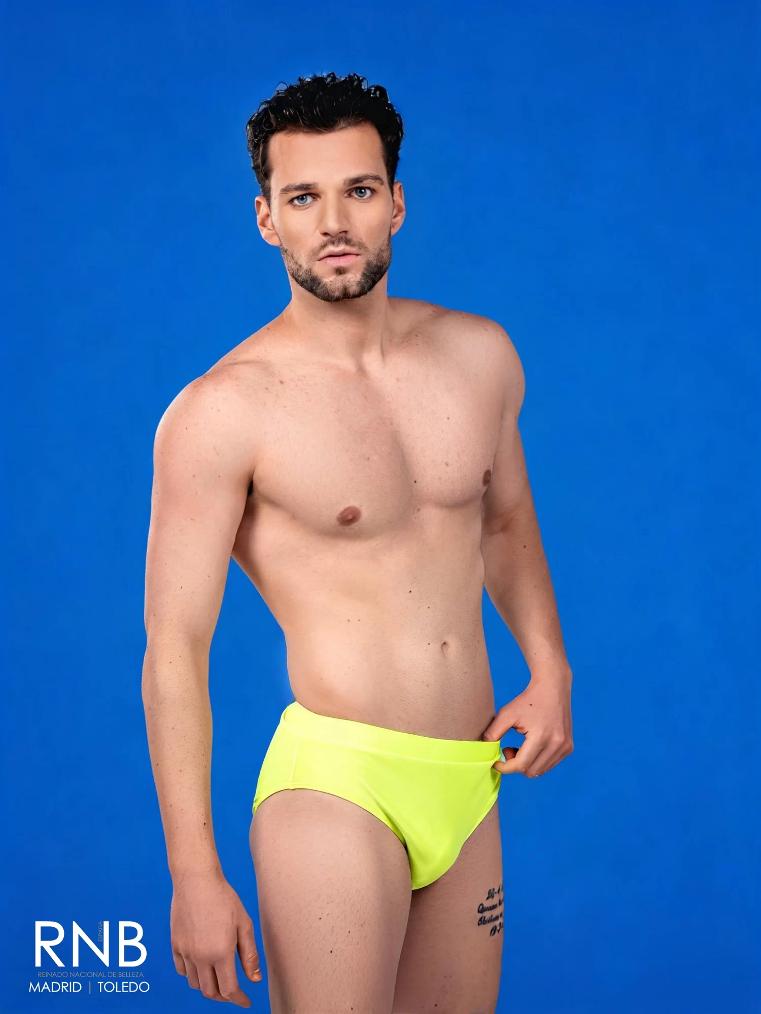 Mister RNB Madrid Toledo 2027 Mister RNB España Mister Mostoles Cristian Romero Swimwear