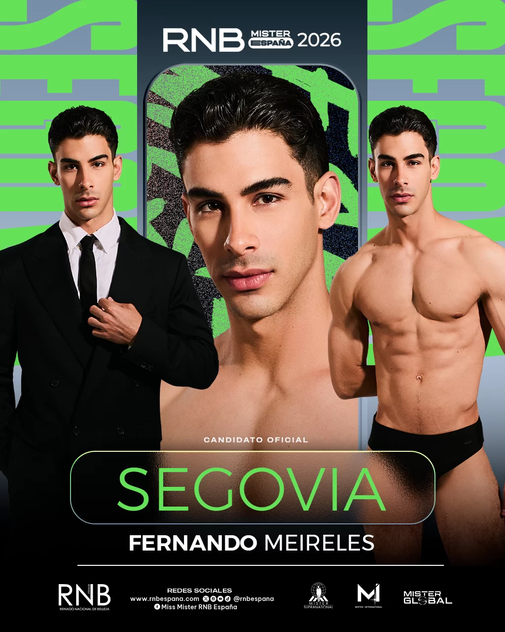 Mister RNB Segovia 2026 Fernando Meireles Banner