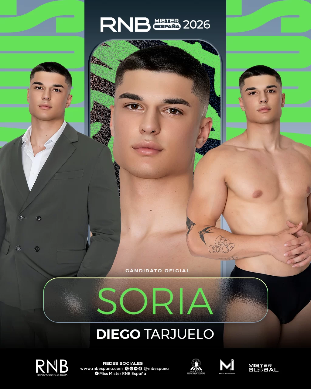 Mister RNB Soria 2026 Diego Tarjuelo Banner