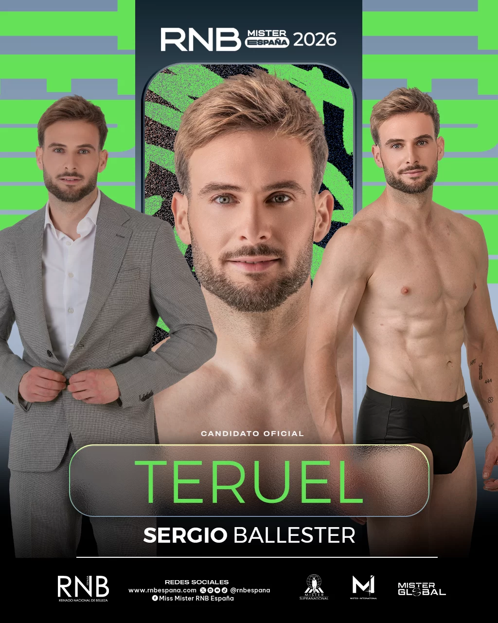 Mister RNB Teruel 2026 Sergio Ballester Banner