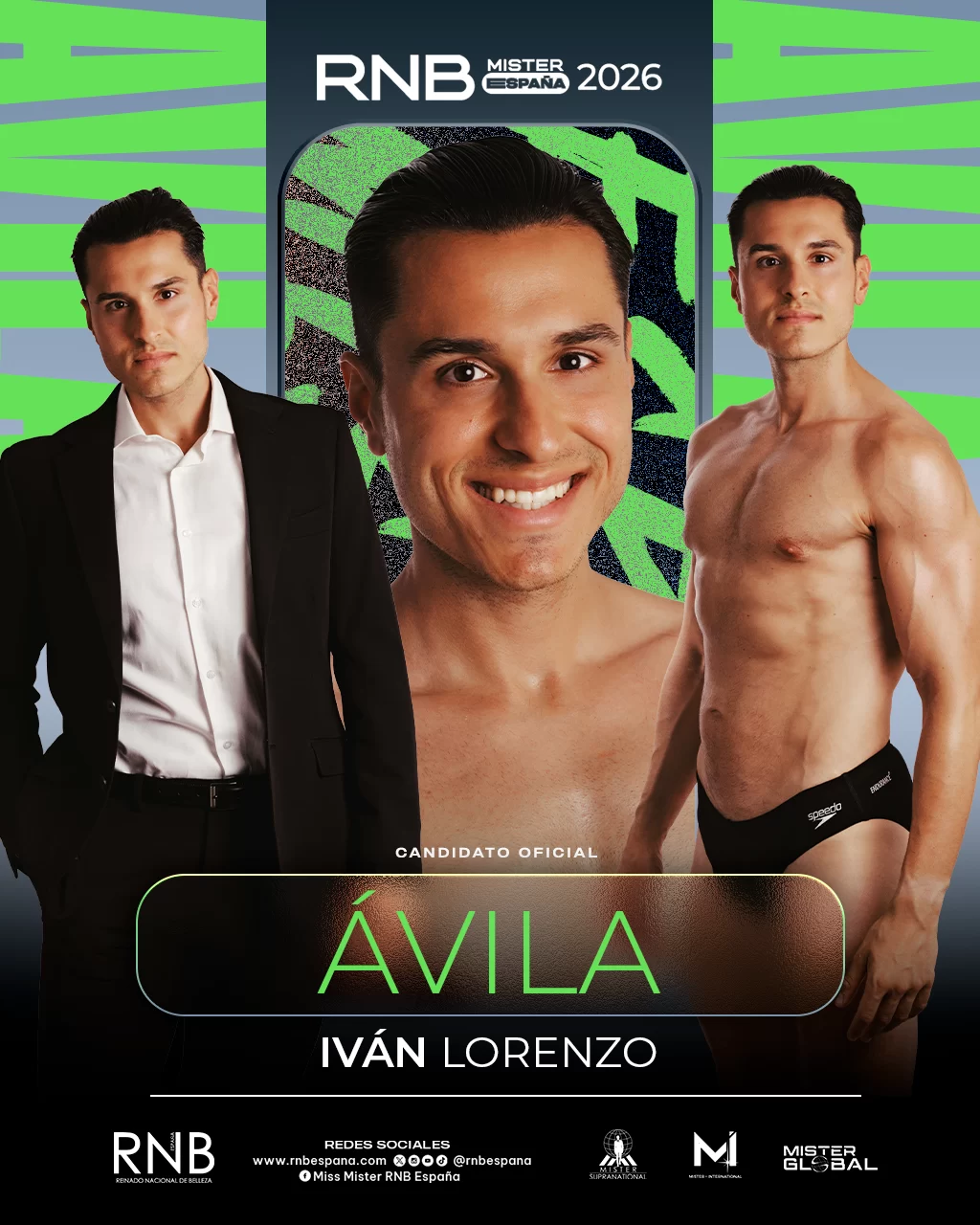 Mister RNB Avila 2026 Ivan Lorenzo Banner
