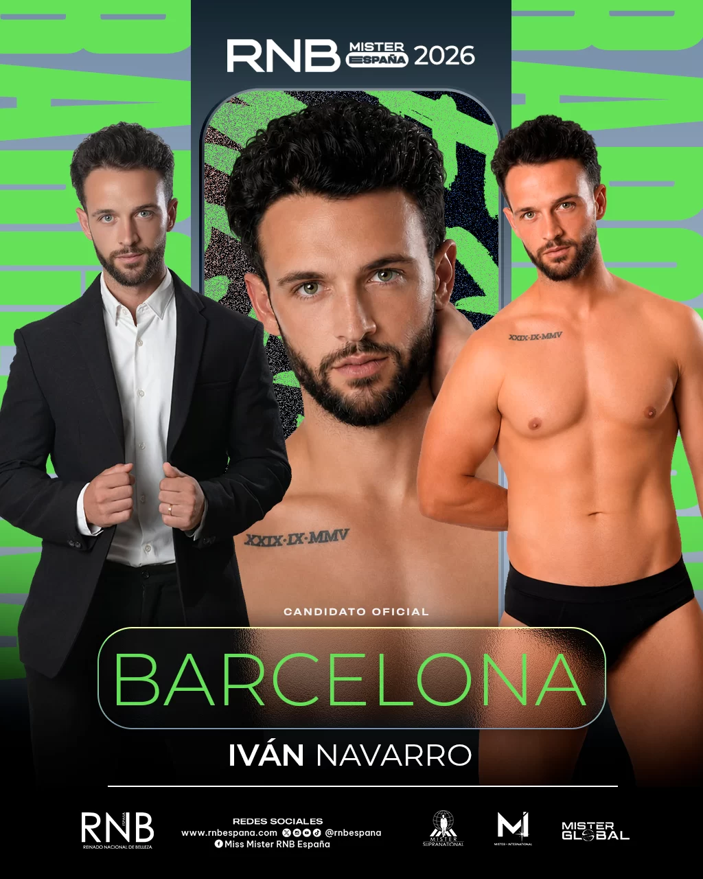 Mister RNB Barcelona 2026 Ivan Navarro Banner