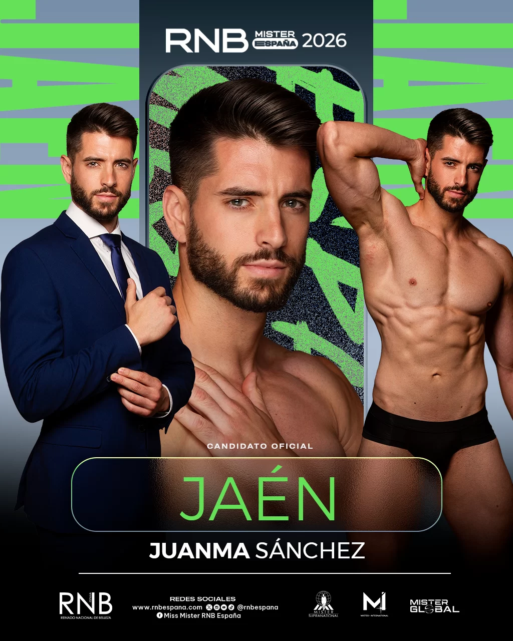 Mister RNB Jaen 2026 Juanma Sanchez Banner