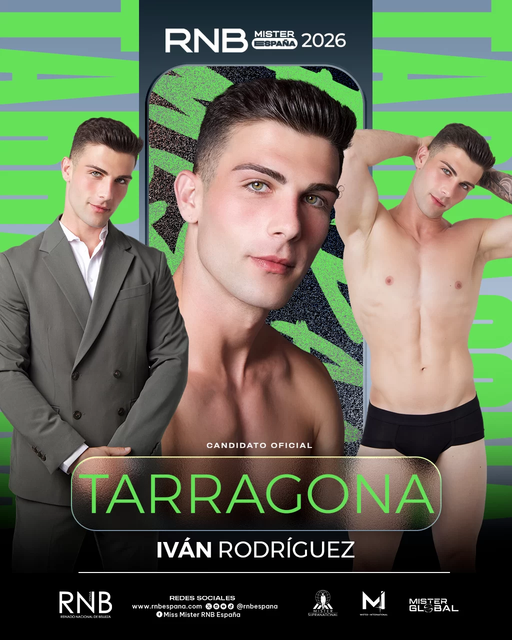 Mister RNB Tarragona 2026 Ivan Rodriguez Banner